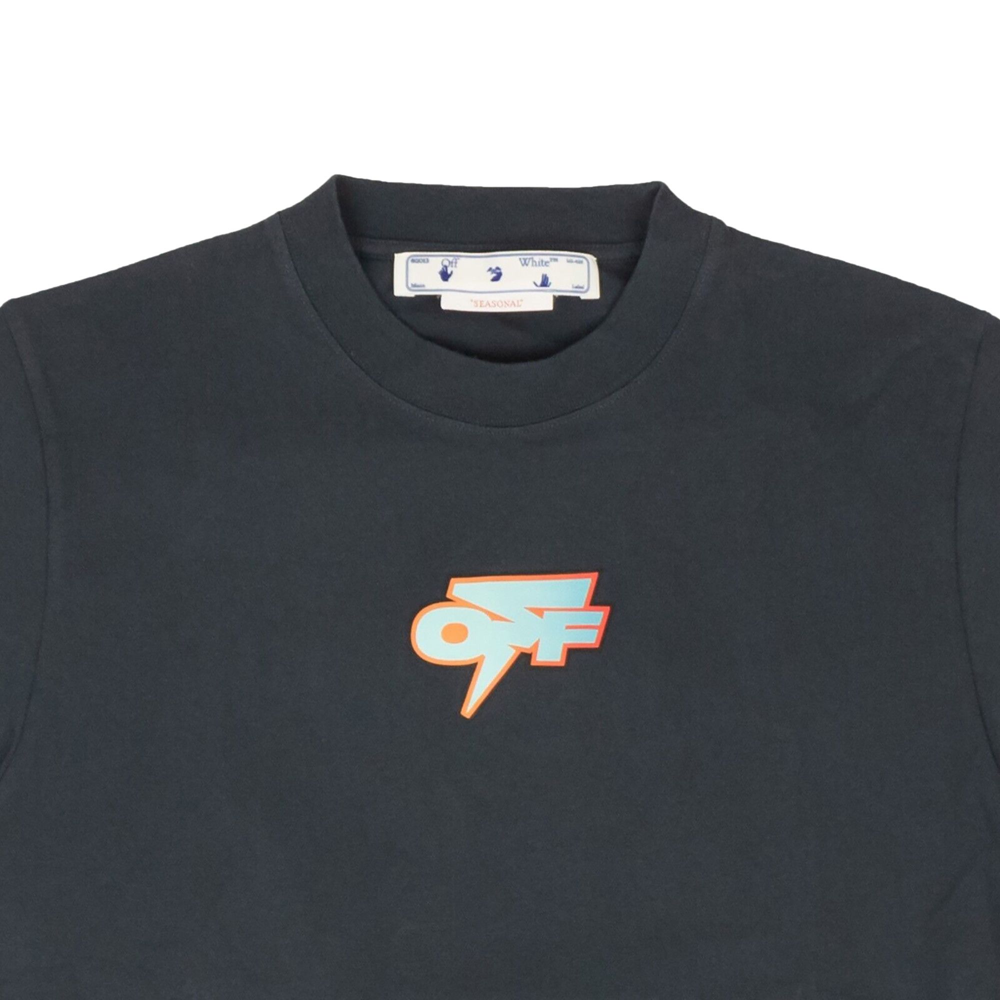 Tシャツ・カットソー NOT4NERD Thunder Blur Logo TShirts Charcoal TS085CH Buy Off-White Degrade Thunder Slim Short-Sleeve Tee
