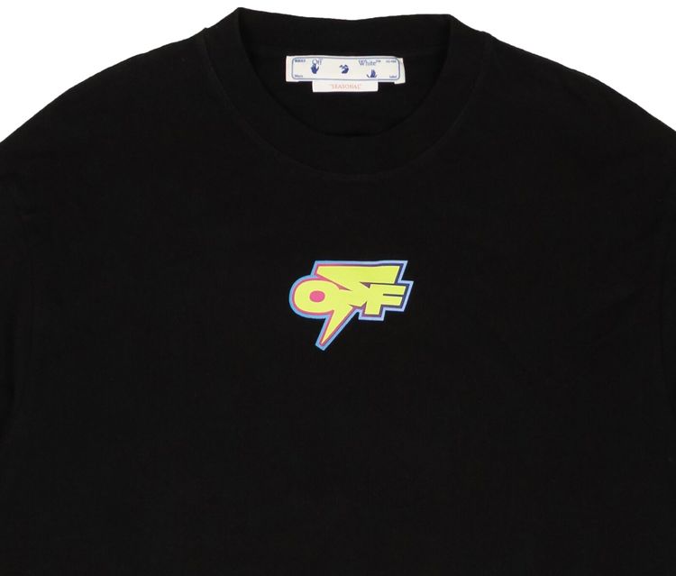 Off White Degrade Thunder Over Skate Short Sleeve Tee BlackGreen