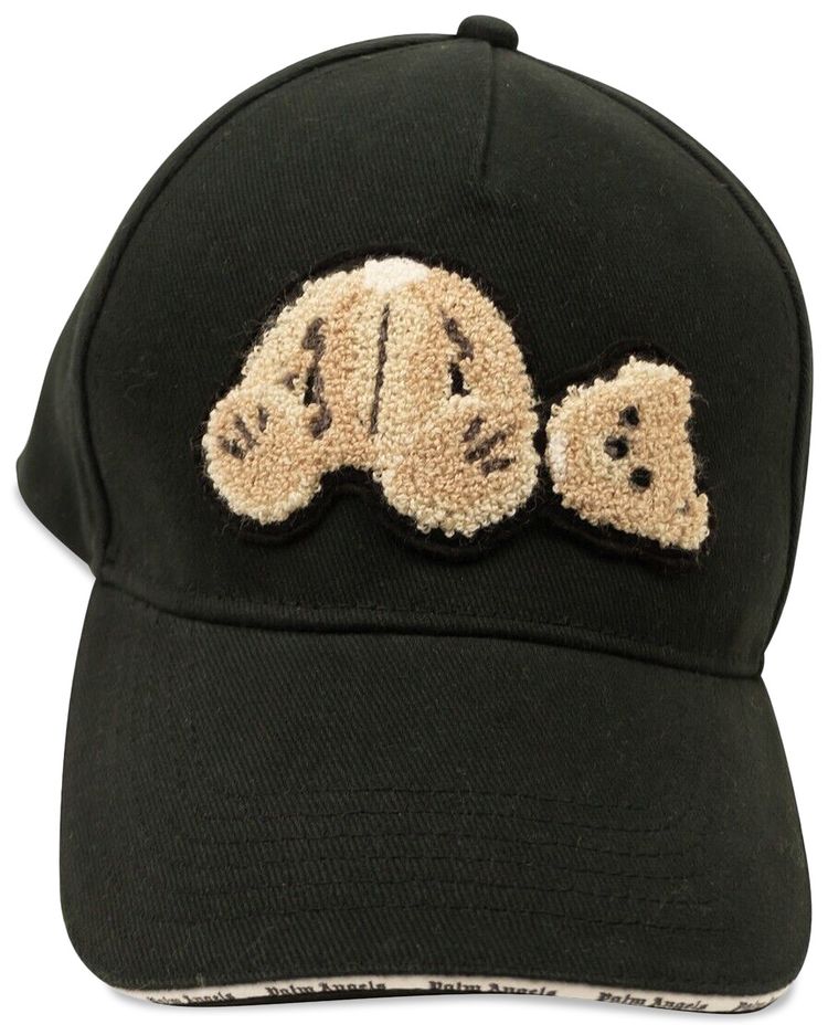 Palm Angels Bear Printed Cap BlackWhite