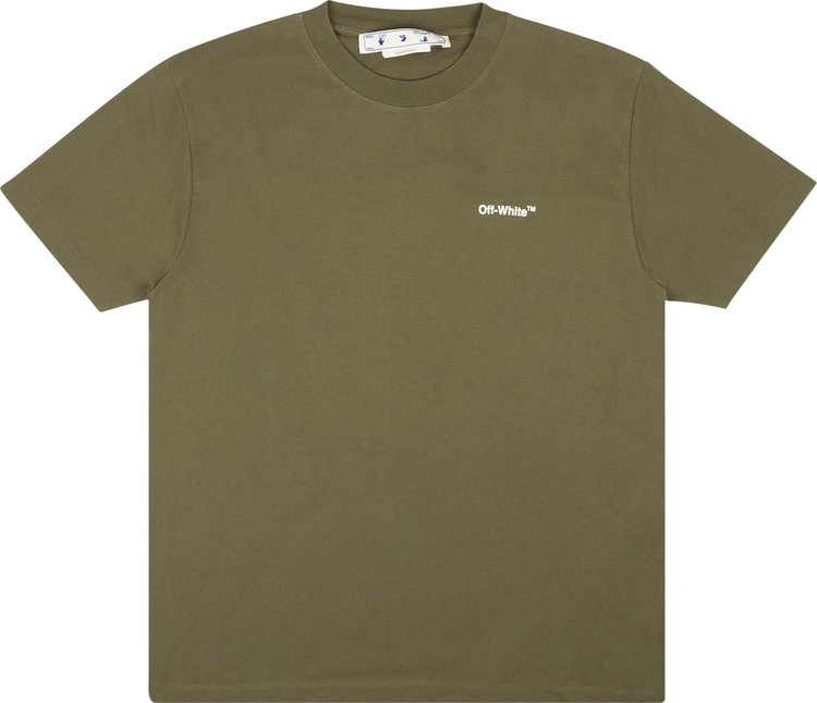 Off White Arrows T Shirt Green