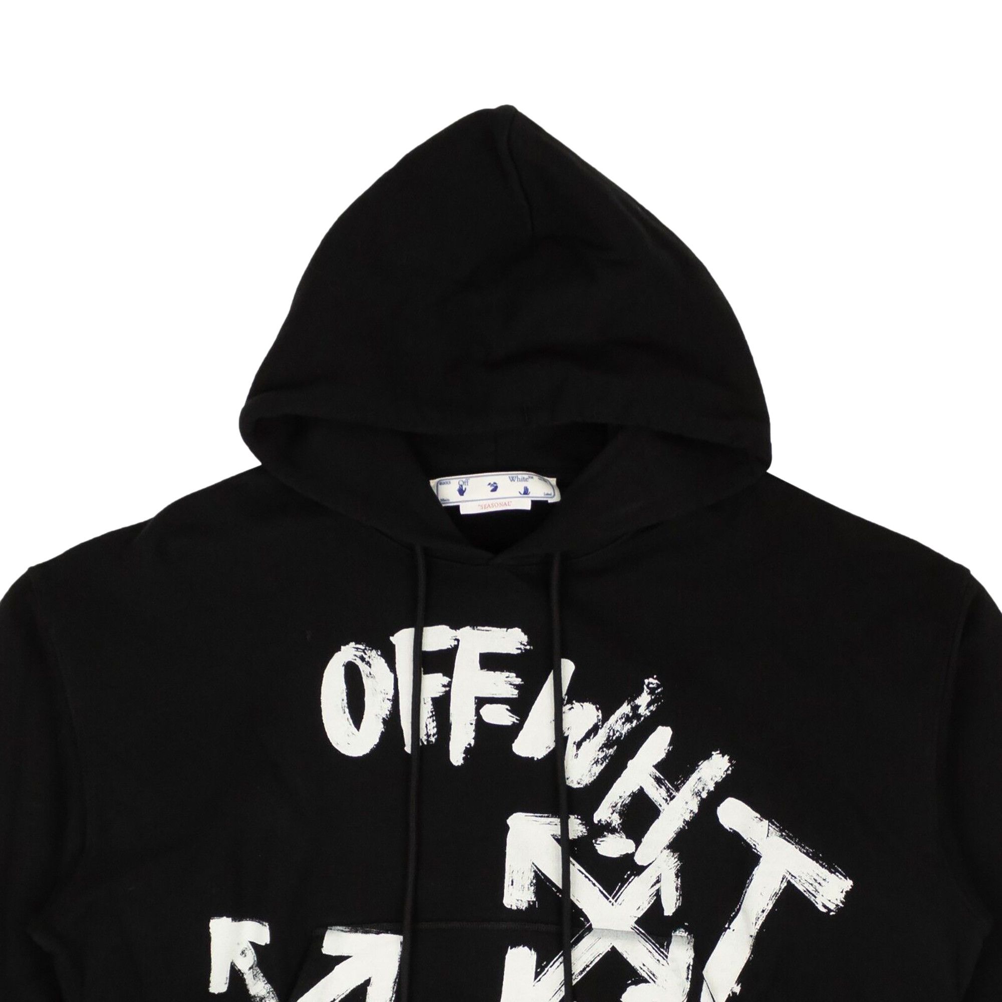 パーカー・フーディ Off-White SS25 SCRIPT SKATE HOODIE (OMBB085C99FLE019 1001) Buy Off-White Script Skate Hoodie 'Black/White