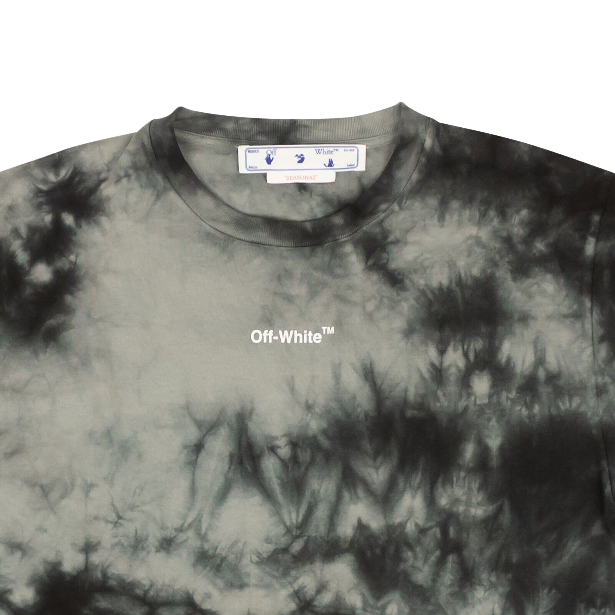 Off-White OMAA027F22JER019 ARROW TIE DYE SLIM Tシャツ Buy Off-White Arrow Tie Dye Slim Short-Sleeve Tee 'Grey