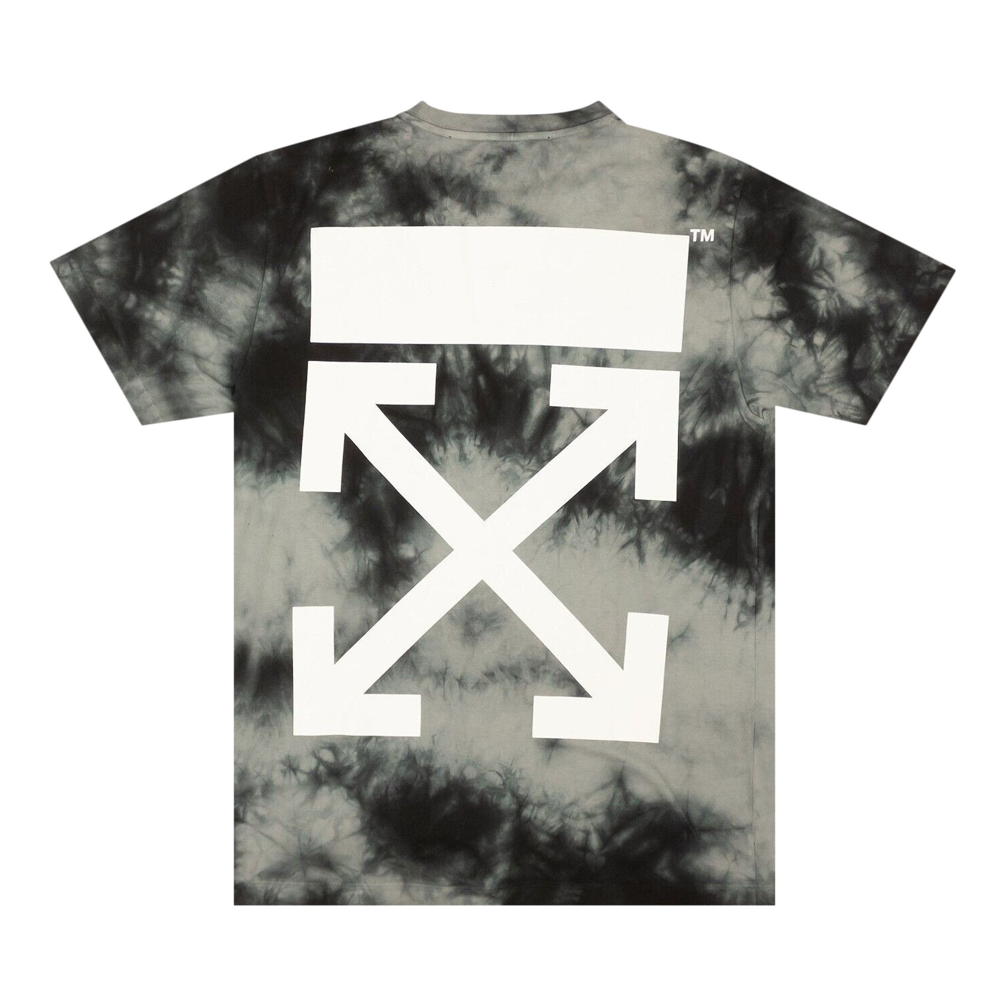 Off-White OMAA027F22JER019 ARROW TIE DYE SLIM Tシャツ Buy Off-White Arrow Tie Dye Slim Short-Sleeve Tee 'Grey