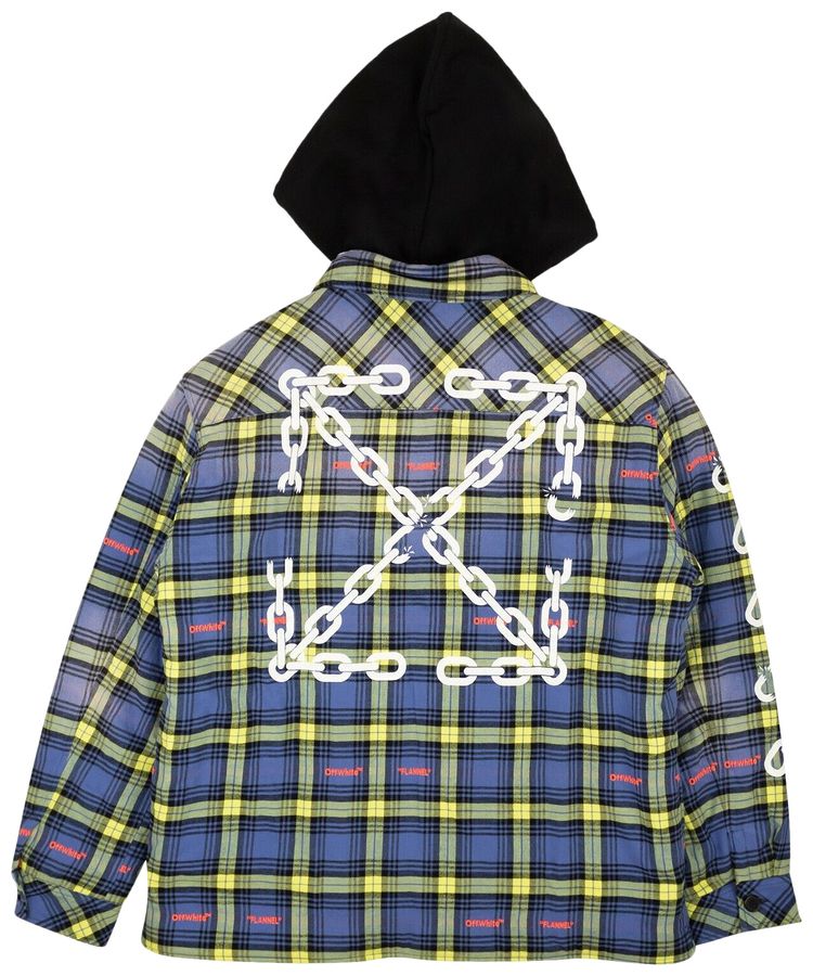 Off White Arrow Logo Jacket Dusty Blue