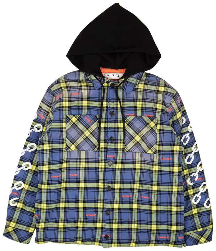 Off White Arrow Logo Jacket Dusty Blue