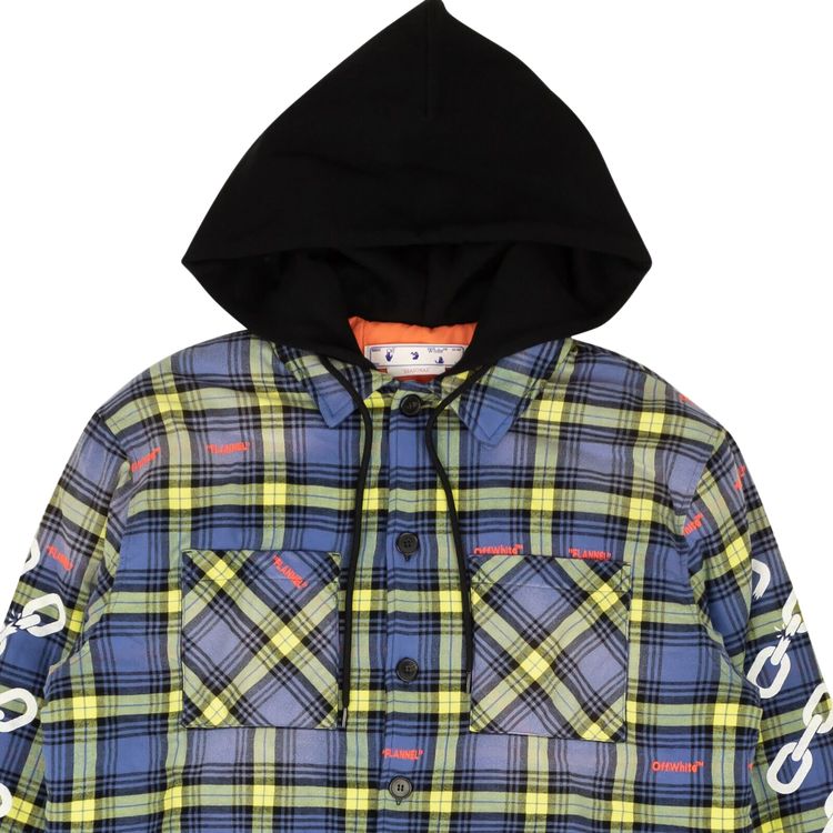 Off White Arrow Logo Jacket Dusty Blue