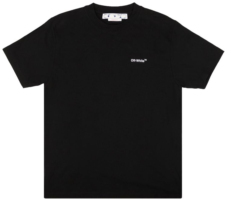 Off White Chain Arrow Slim Short Sleeve Tee BlackWhite
