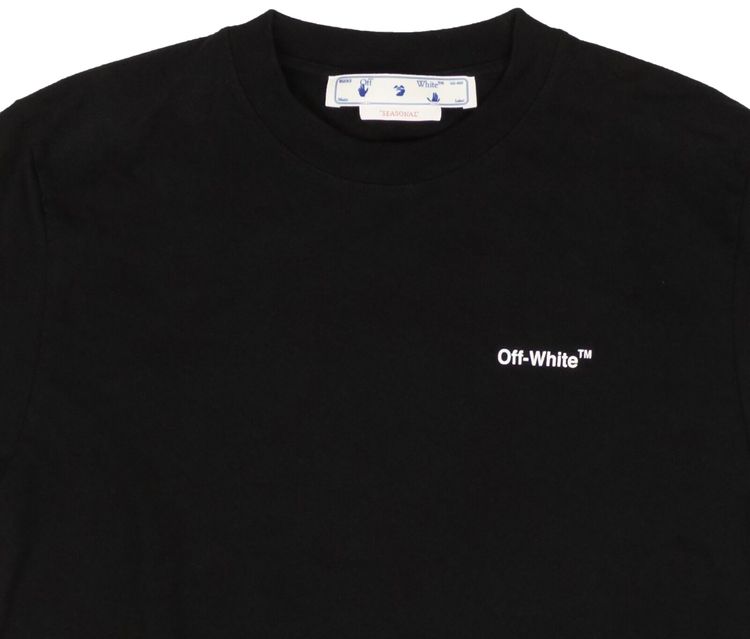 Off White Chain Arrow Slim Short Sleeve Tee BlackWhite