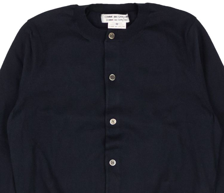 Comme des Garcons Knit Button Down Cardigan Blue