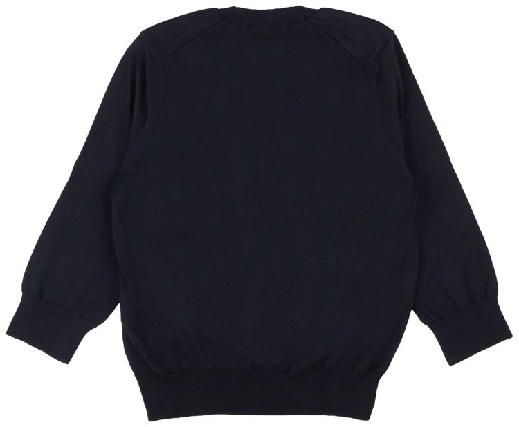 Comme des Garcons Knit Button Down Cardigan Blue