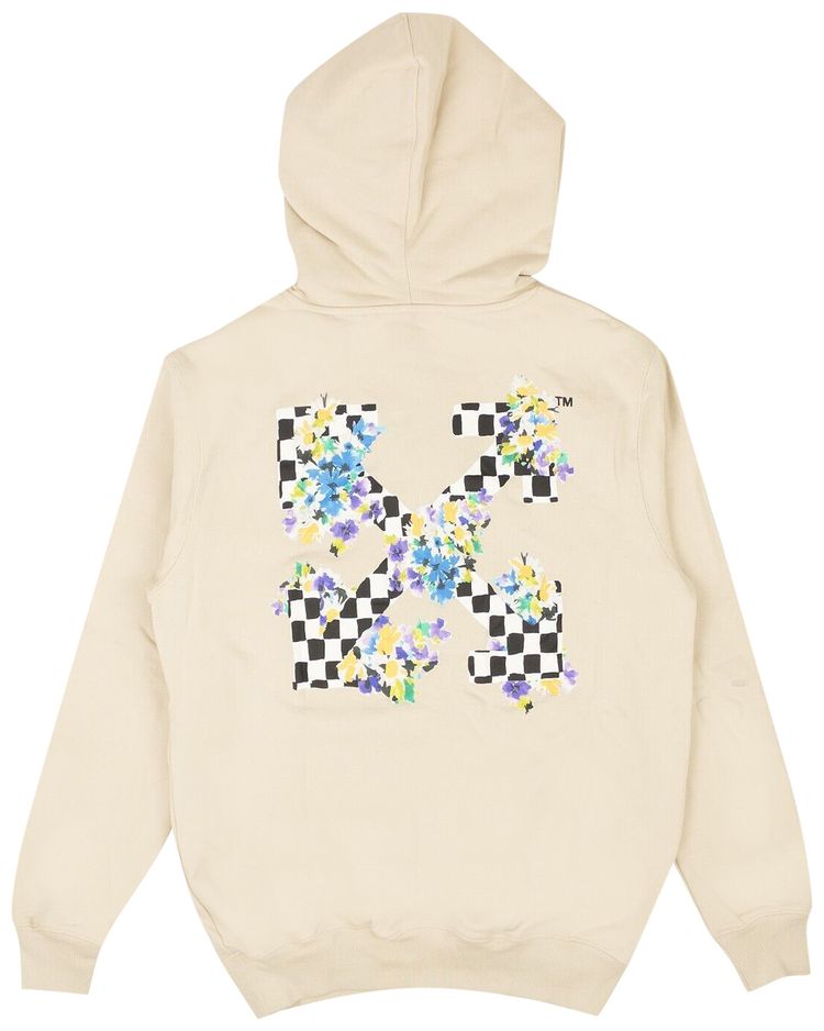 Off White Arrow Hoodie Grey