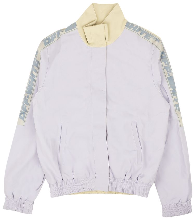 Off White Athleisure Track Jacket Purple