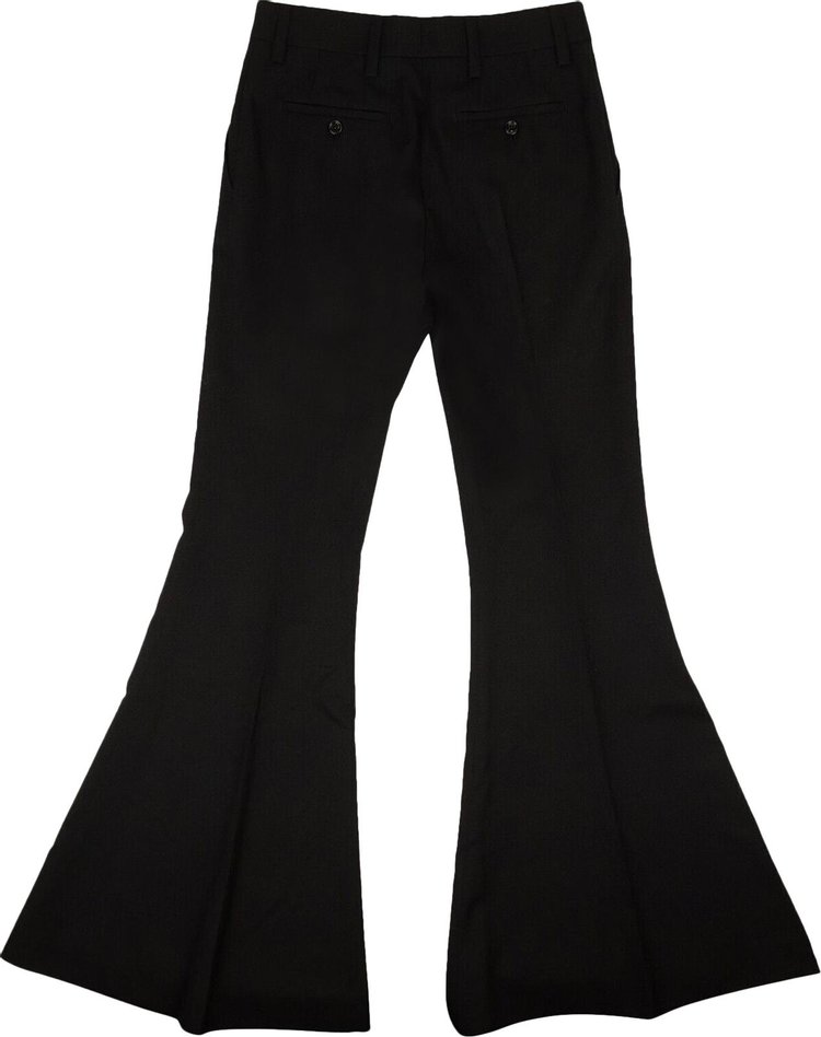 Prada Bell Buttom Casual Pants Black