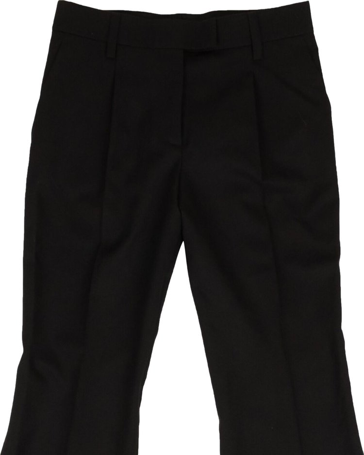 Prada Bell Buttom Casual Pants Black