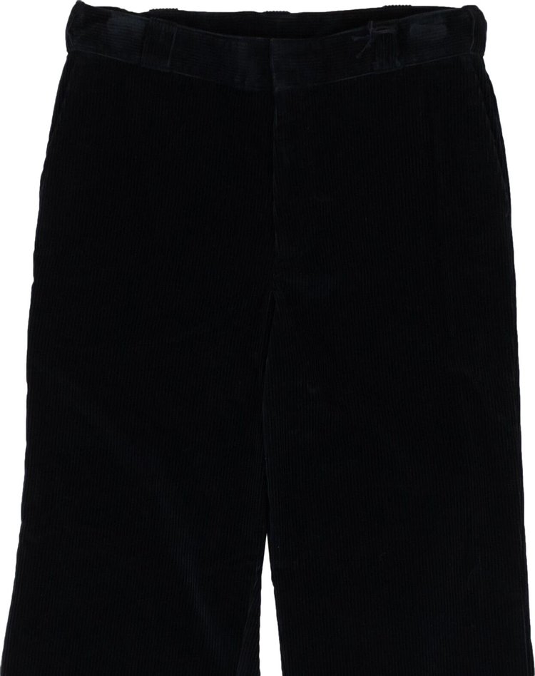 Prada Corduroy Casual Wide Leg Pants Blue