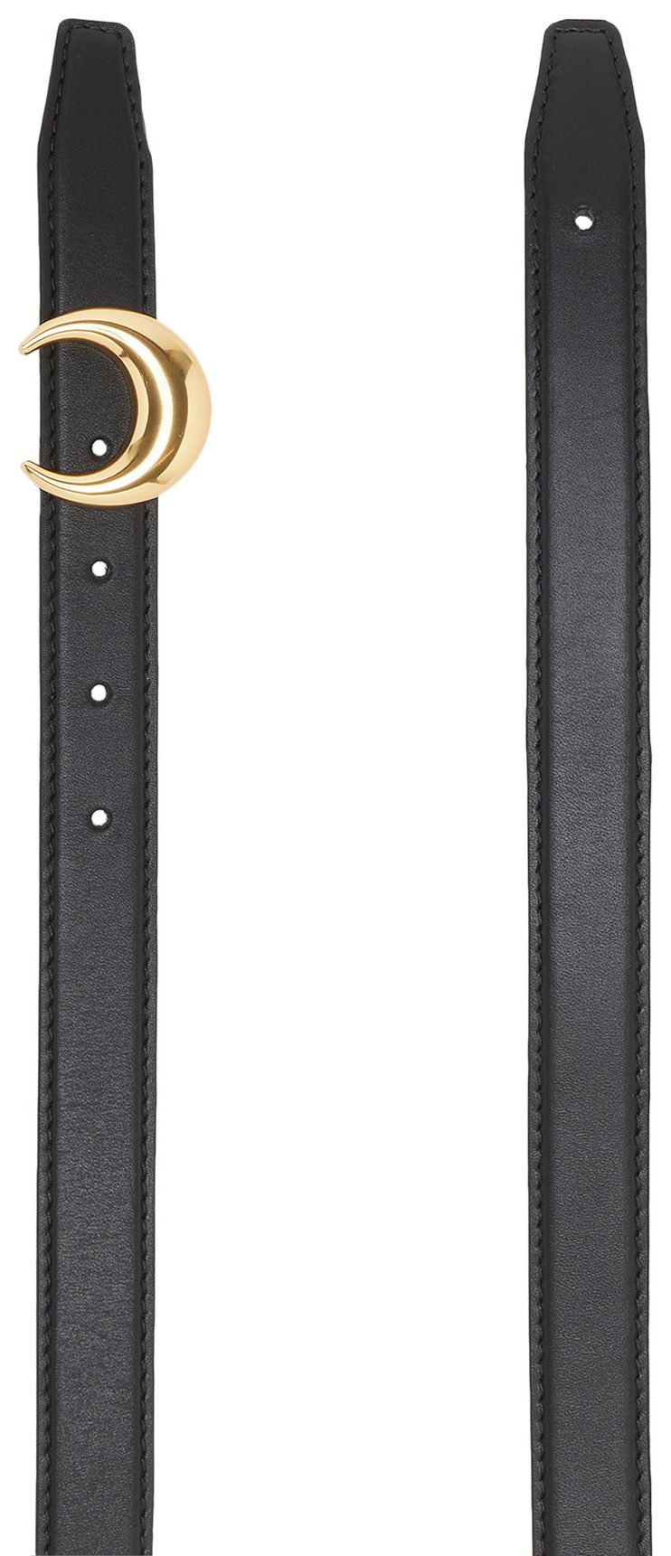 Marine Serre Moon Buckle Belt Black