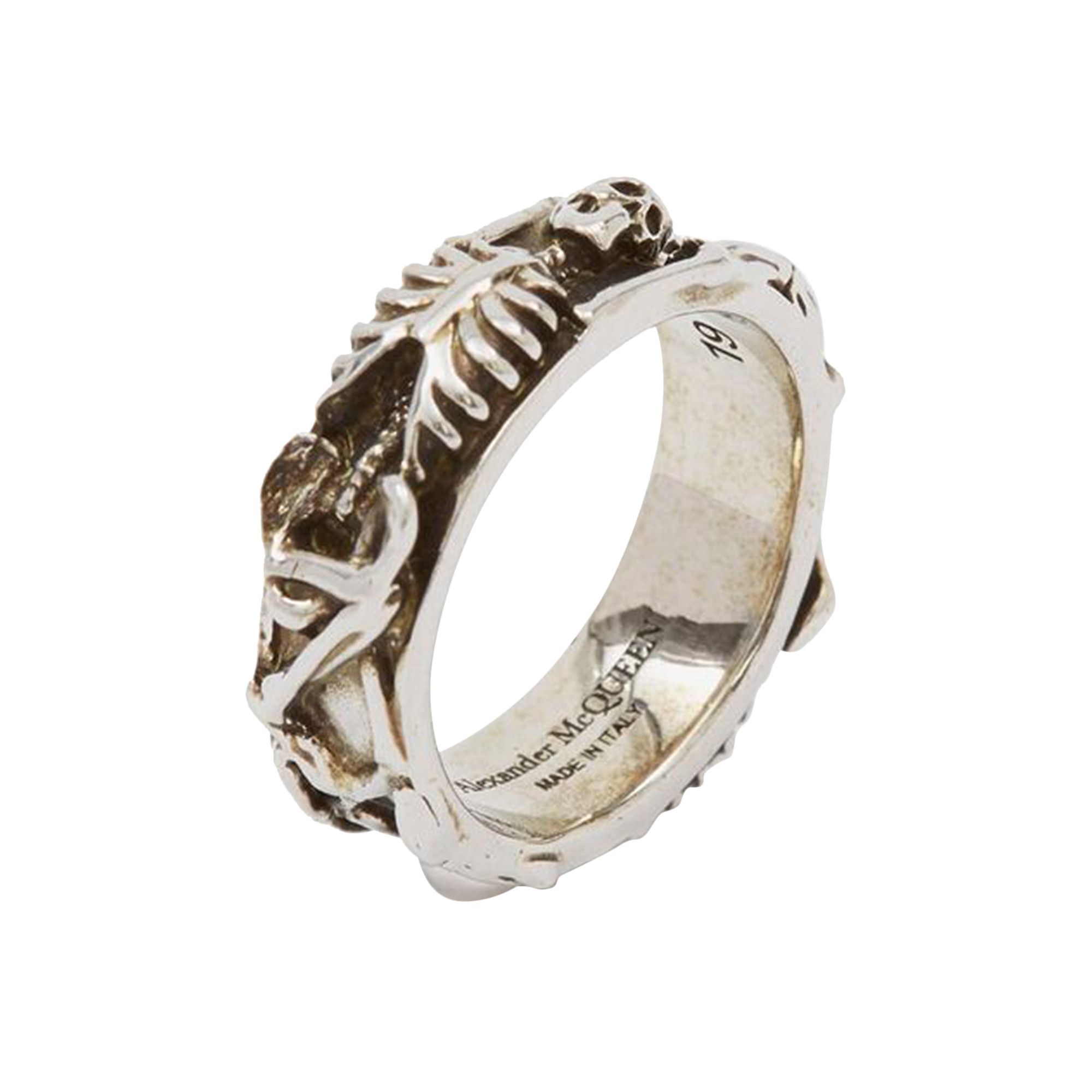 Alexander mcqueen skeleton ring cheap