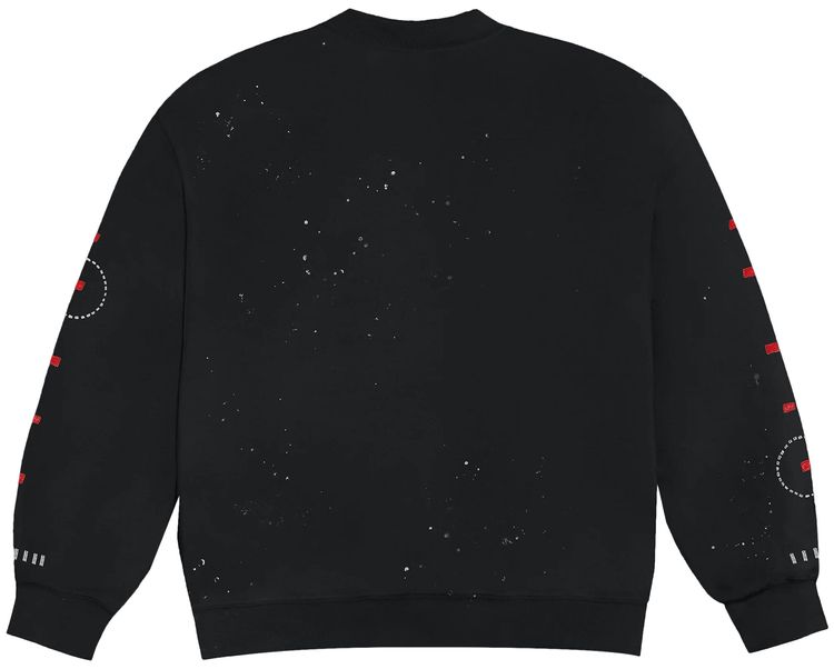 Cactus Jack by Travis Scott Stitched Crewneck Black