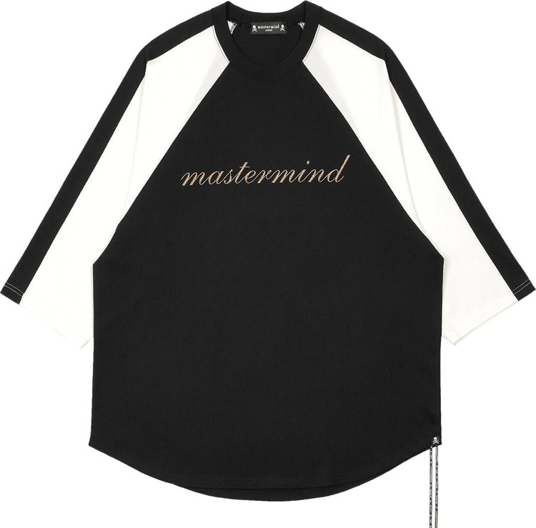 Mastermind Embroidered Baseball Tee 'Black/White'