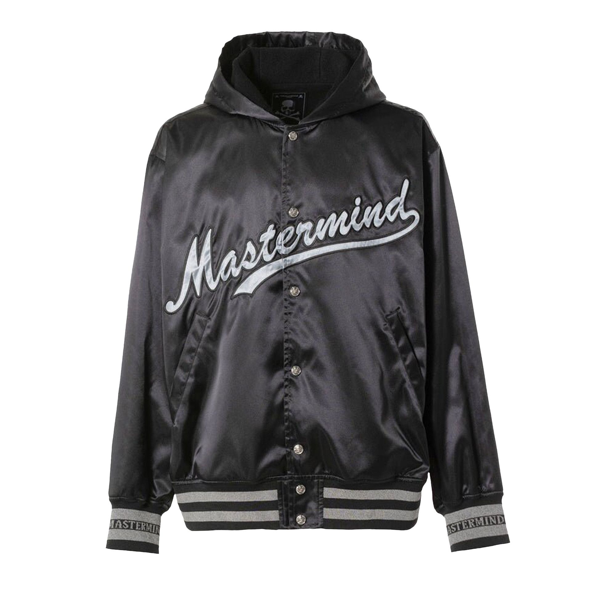 Mastermind Hooded Varsity Jacket Black