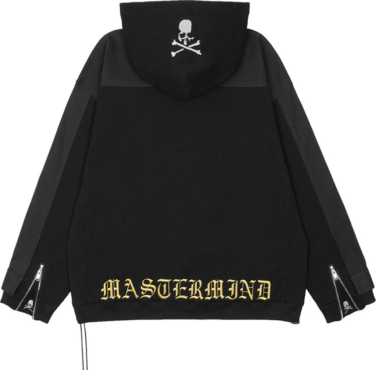 Mastermind Denim Combination Hoodie Black