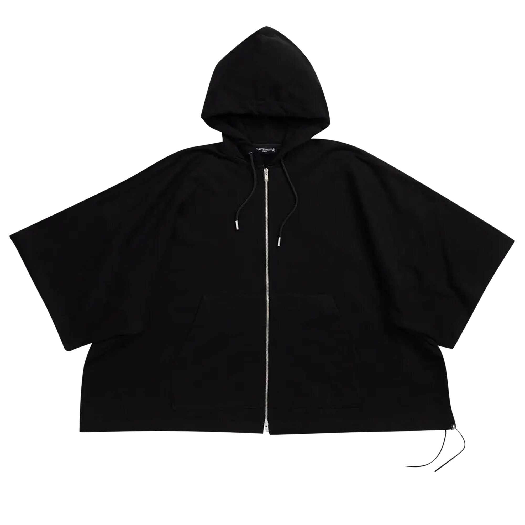 Buy Mastermind World Poncho Zip Up Hoodie 'Black' - MW23S10