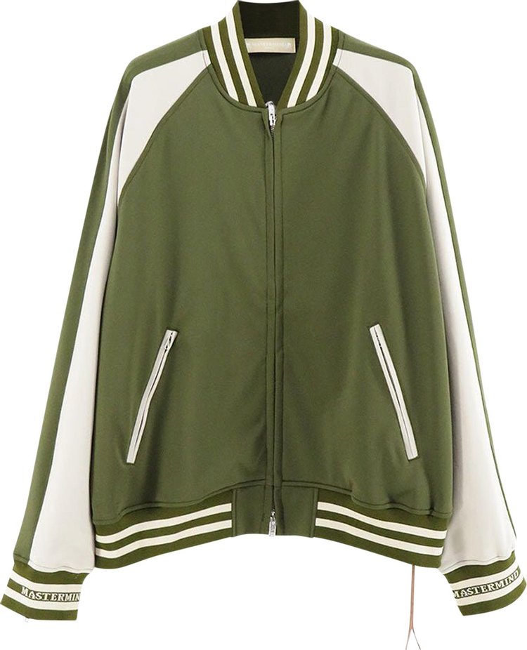 Mastermind World Shoulder Line Track Jacket 'Olive/Greige'