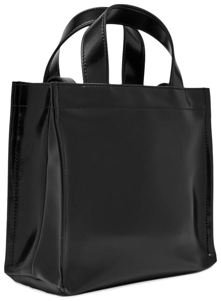 Acne Studios Logo Shopper Mini Tote Bag Black