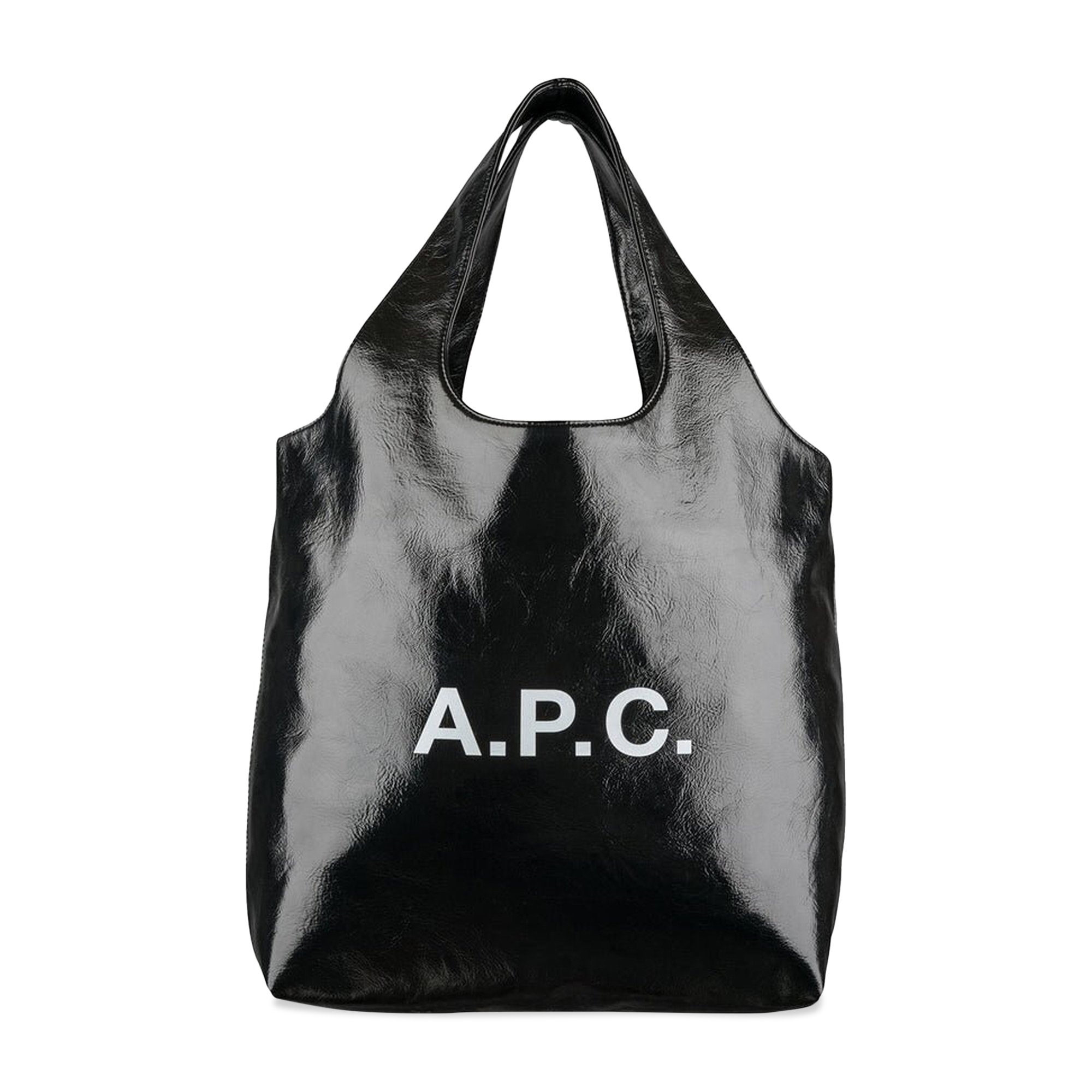 Buy A.P.C. Ninon Faux Leather Tote Bag 'Black' - PUAAT M61565 LZZ