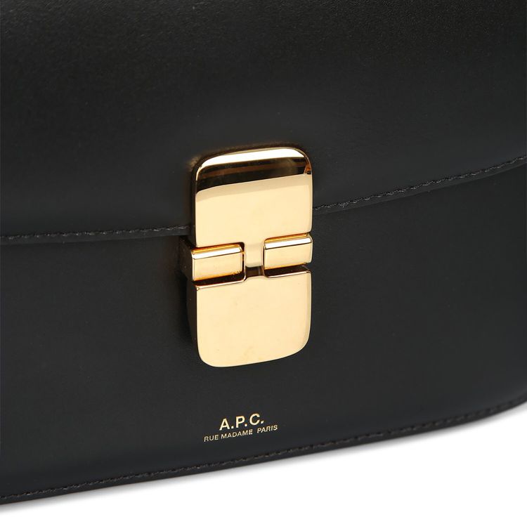 APC Grace Smooth Leather Small Bag Black