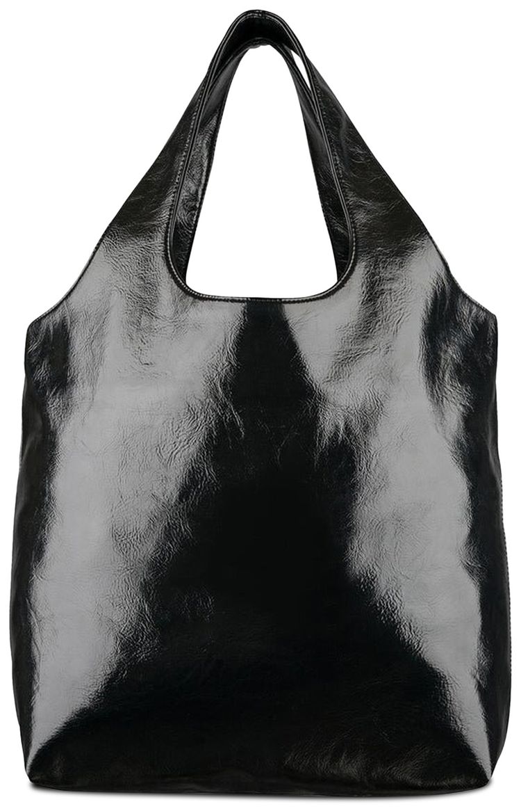 APC Ninon Faux Leather Tote Bag Black