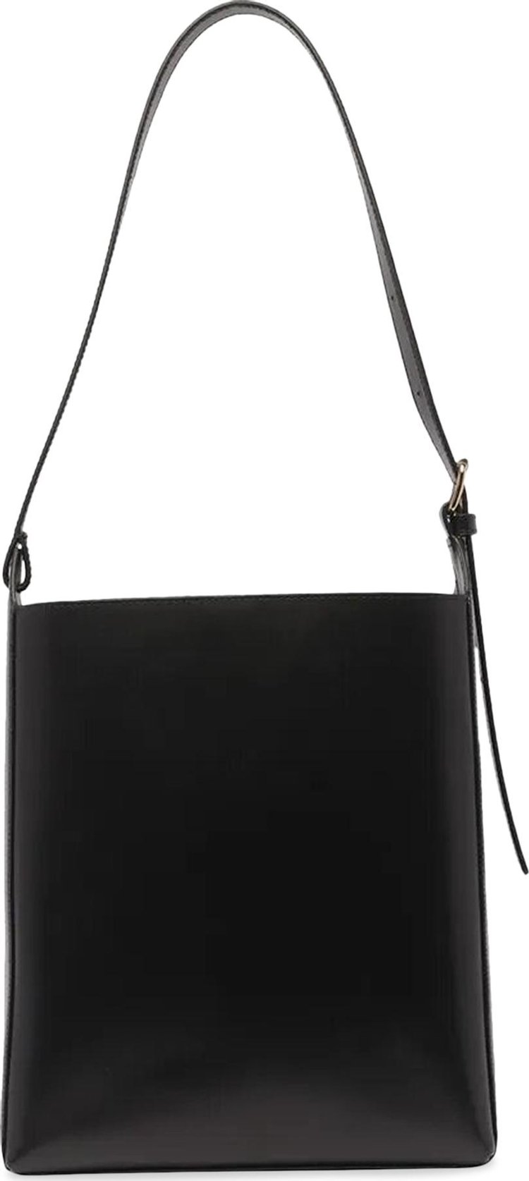 APC Virginie Smooth Leather Shoulder Bag Black