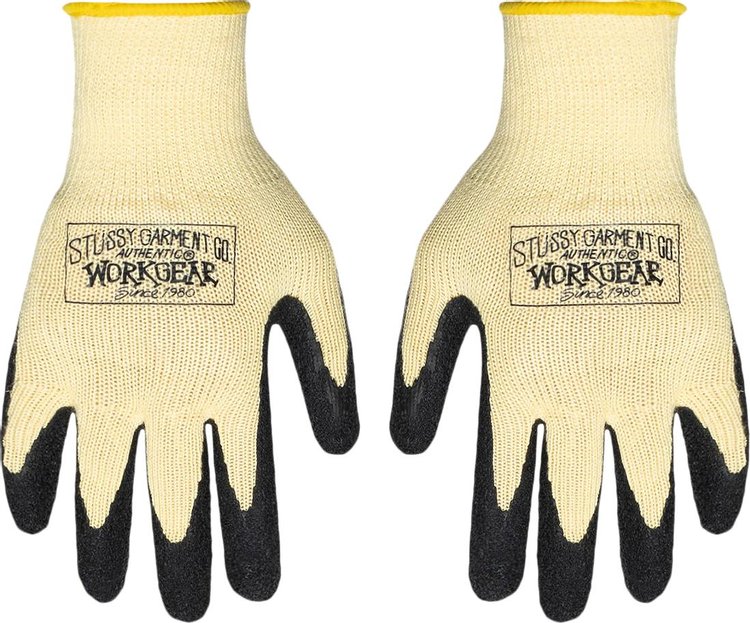 Stussy Work Gloves Light Yellow