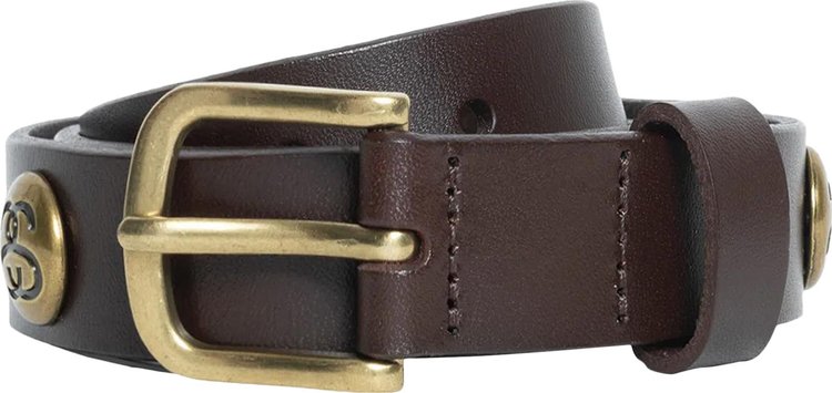 Stussy SS-Link Studded Belt 'Brown'