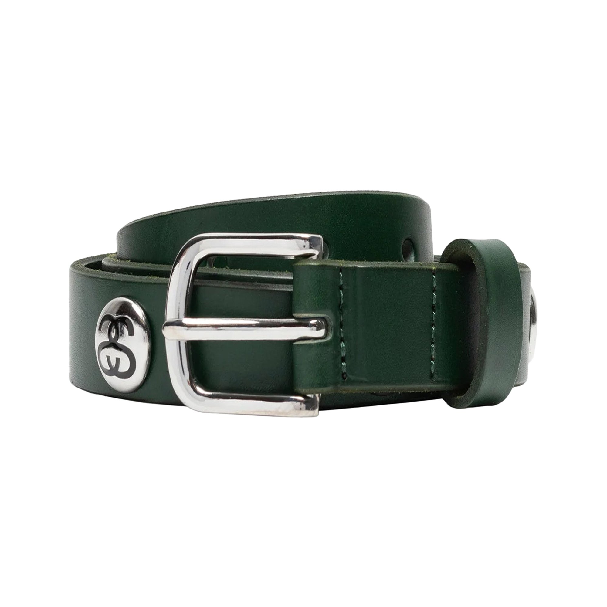 Buy Stussy SS-Link Studded Belt 'Forest' - 135188 FORE | GOAT