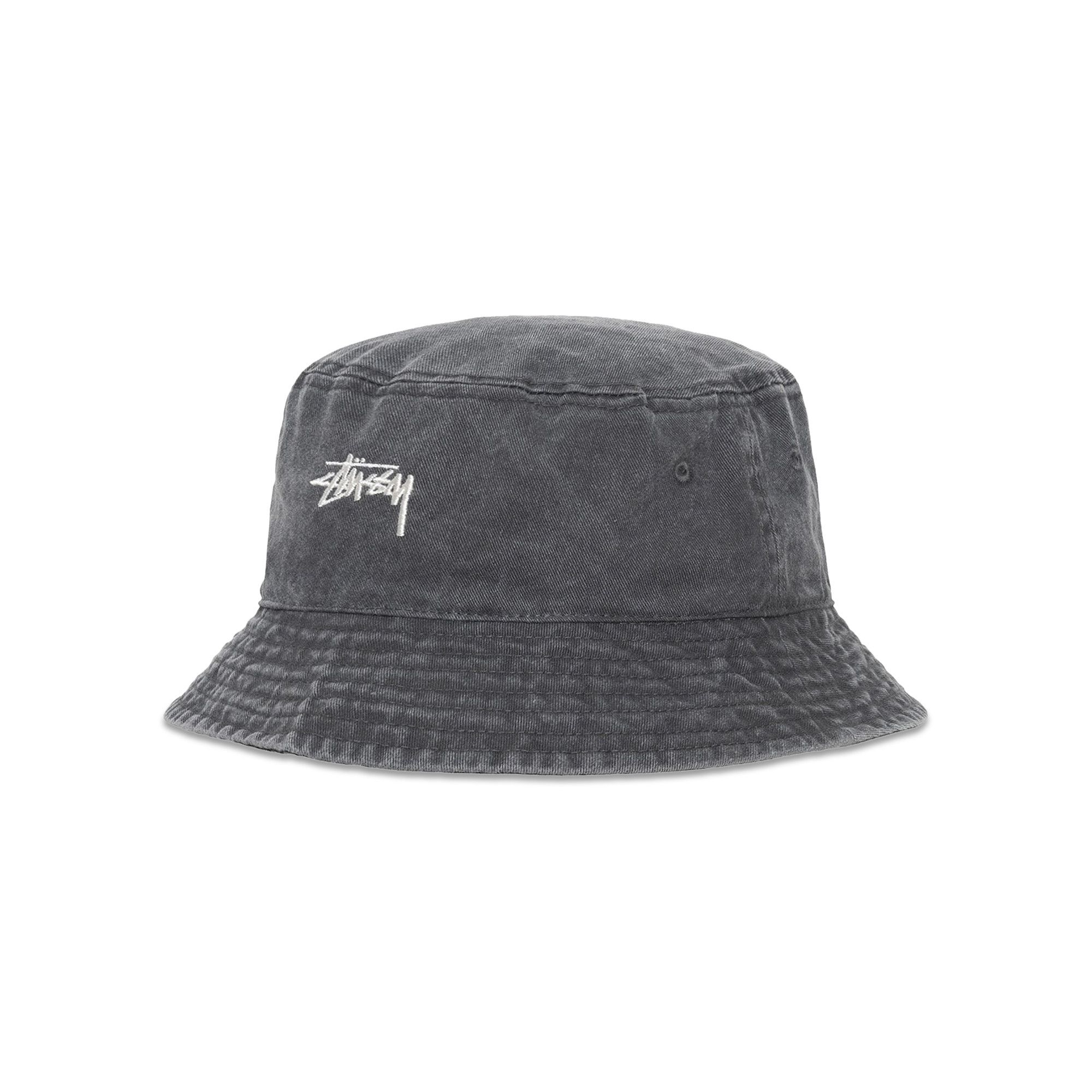Buy Stussy Washed Stock Bucket Hat 'Black' - 1321086 BLAC | GOAT