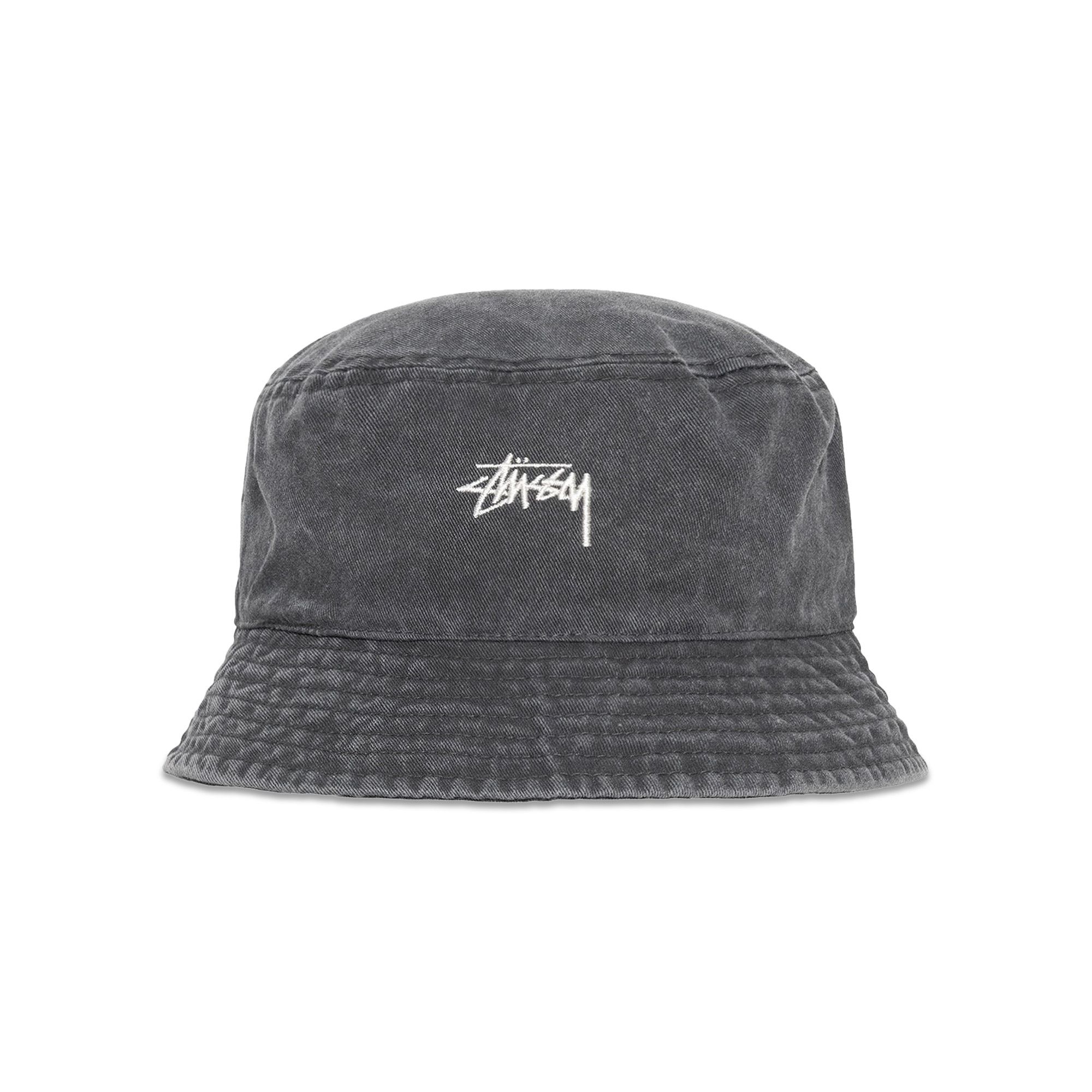 Buy Stussy Washed Stock Bucket Hat 'Black' - 1321086 BLAC | GOAT