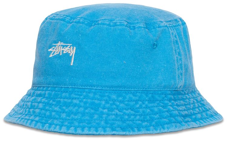 Stussy Washed Stock Bucket Hat Ocean