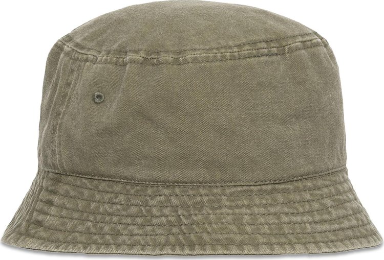 Stussy Washed Stock Bucket Hat Olive