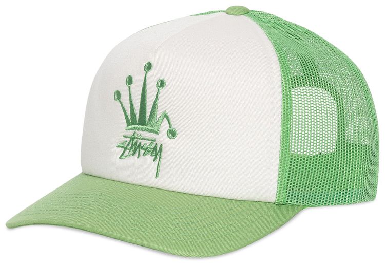 Stussy Crown Stock Trucker Cap Mint