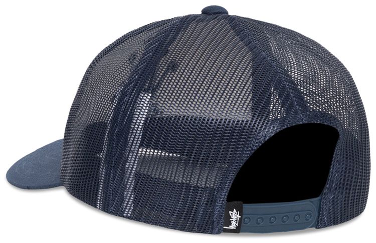 Stussy Crown Stock Trucker Cap Navy