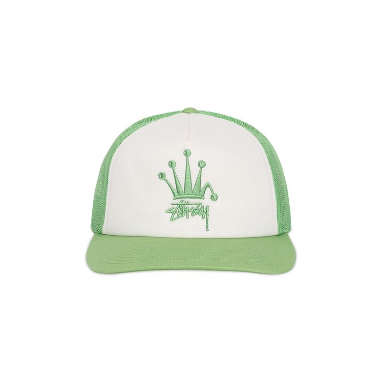 Stussy Crown Stock Trucker Cap Mint