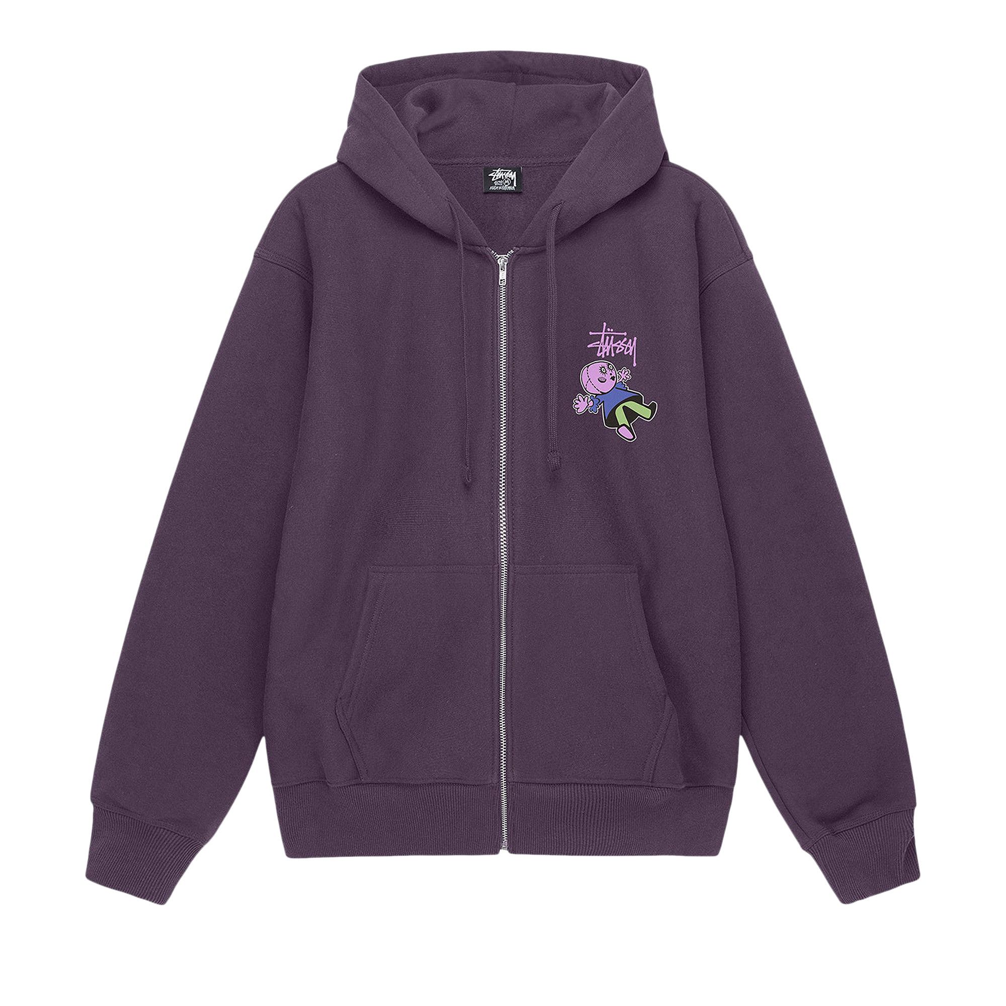 Purple hoodie stussy 2025