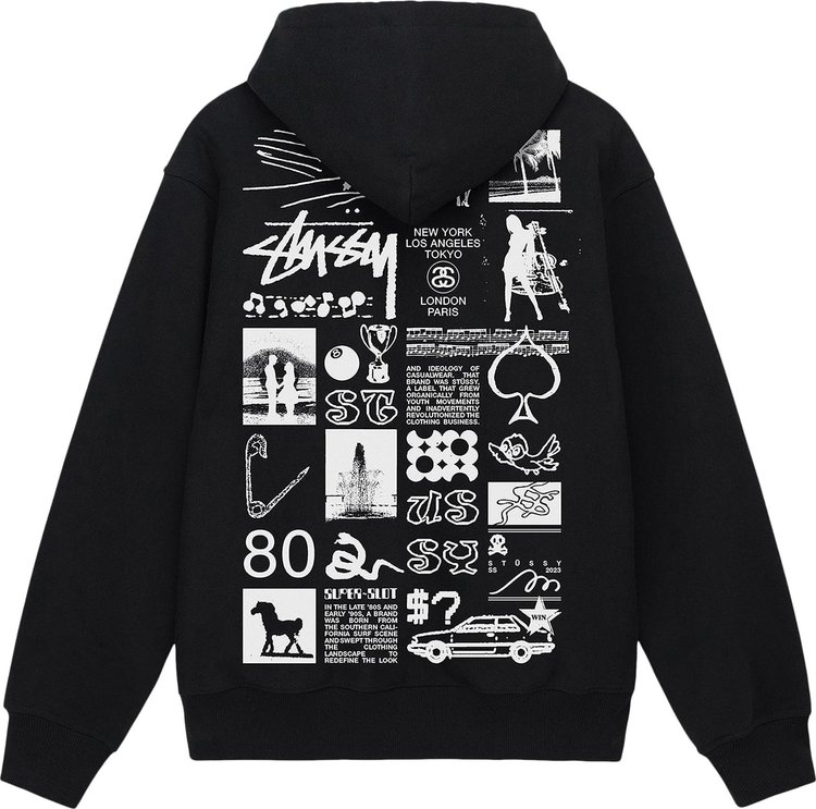 Stussy Sara Zip Hoodie Black