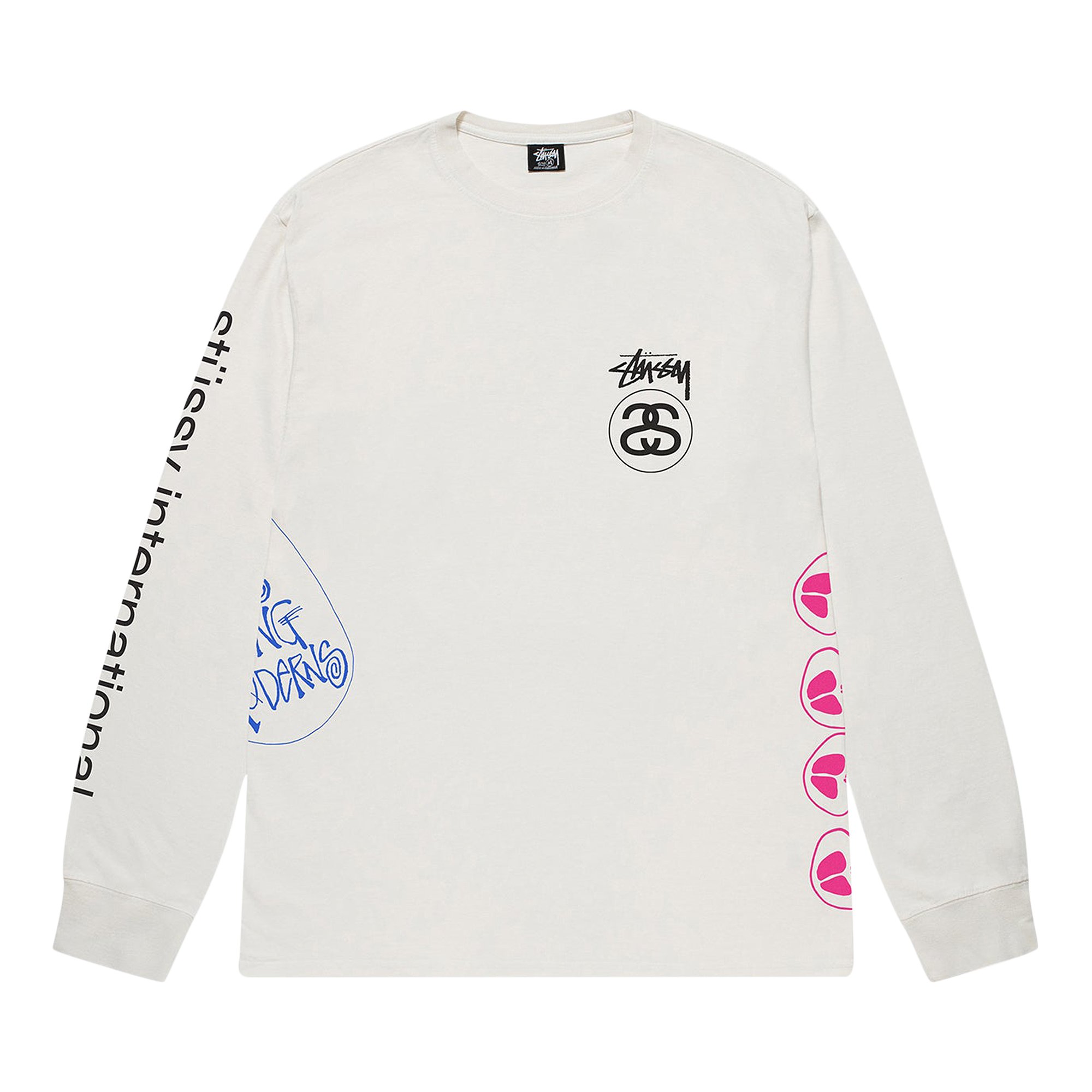 Buy Stussy Test Strike Pigment Dyed Long-Sleeve Tee 'Natural