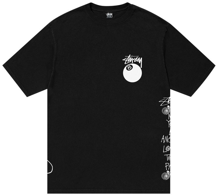 Stussy Test Strike Pigment Dyed Tee Black