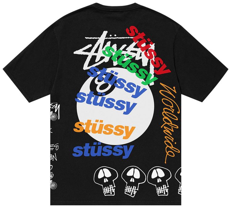 Stussy Test Strike Pigment Dyed Tee Black