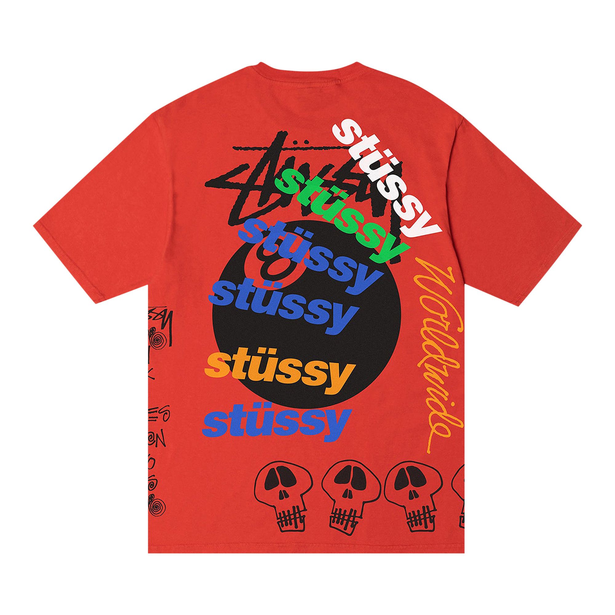★人気★【STUSSY】★TEST STRIKE PIGMENT DYED TE.E★TOMATO★ Buy Stussy Test Strike Pigment Dyed Tee 'Tomato' - 1904915