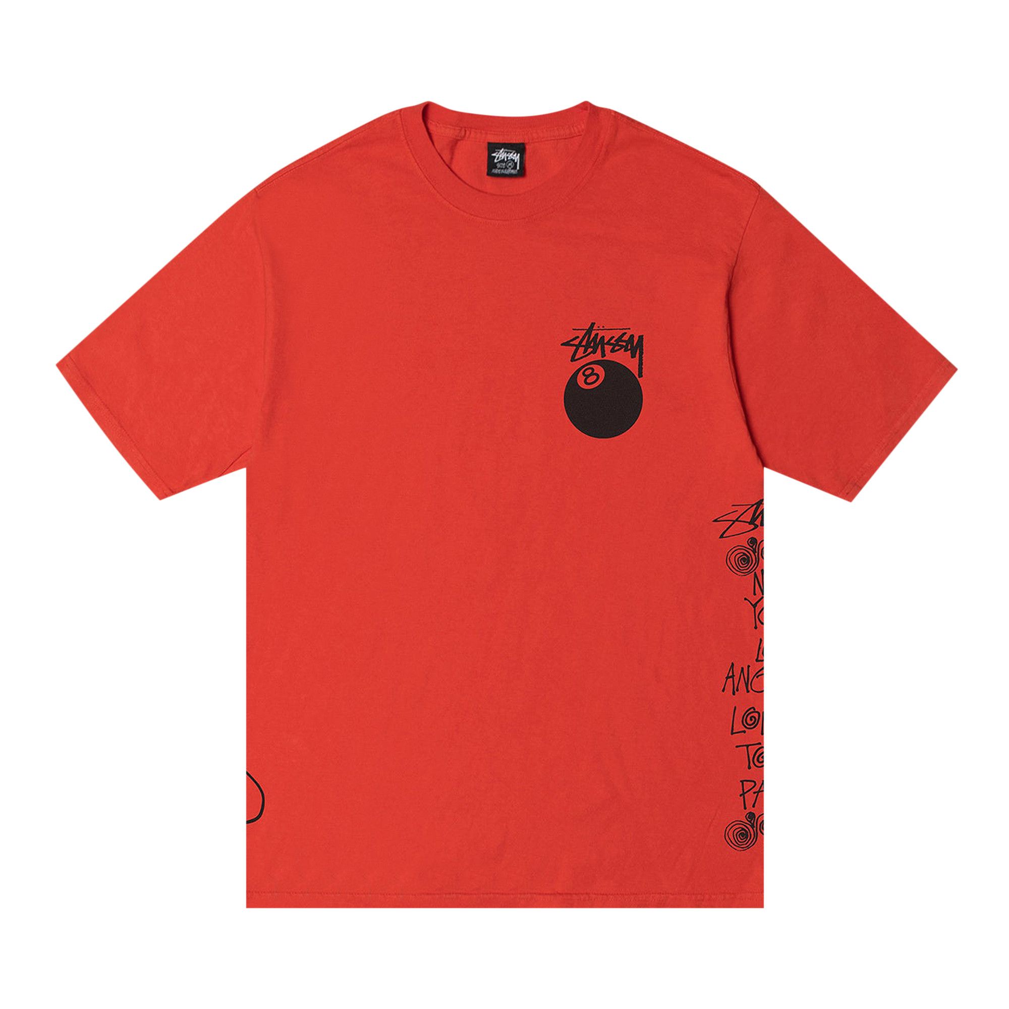 ★【STUSSY】★TEST STRIKE PIGMENT DYED LS TE.E★TOMATO★ Buy Stussy Test Strike Pigment Dyed Tee 'Tomato' - 1904915