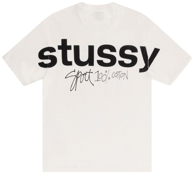 Stussy Sport 100 Pigment Dyed Tee Natural
